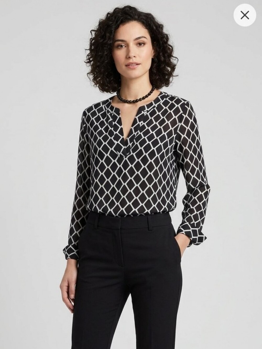 Euc semi sheer Inc blouse medium to large